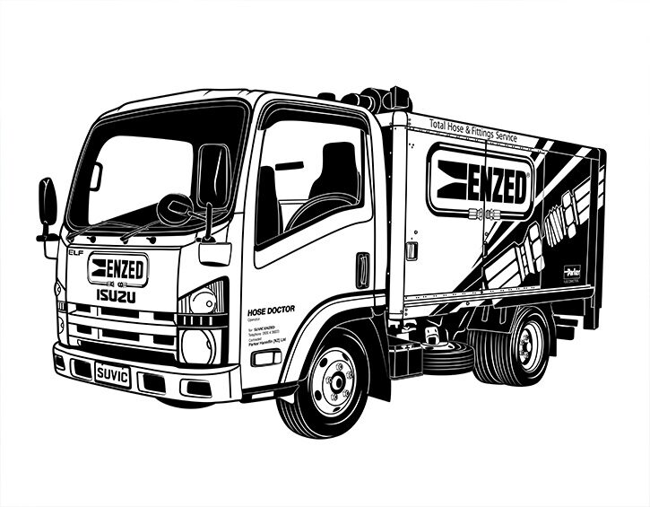 Black & White 1 Color or 2 Color Vector Design_Before — after